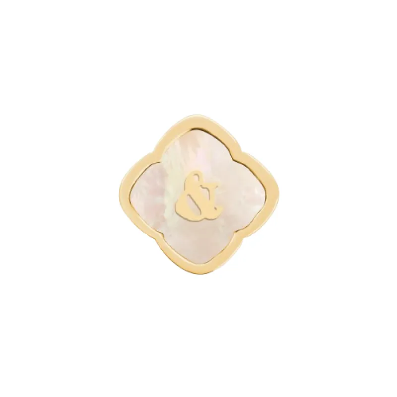 Rosette Pearl Clover Charms (Gold) - & sold by Abbott Lyon