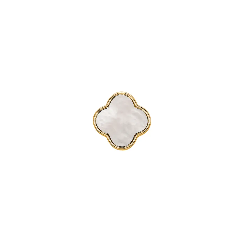 Pearl Clover Charms (Gold) - Plain Clover sold by Abbott Lyon