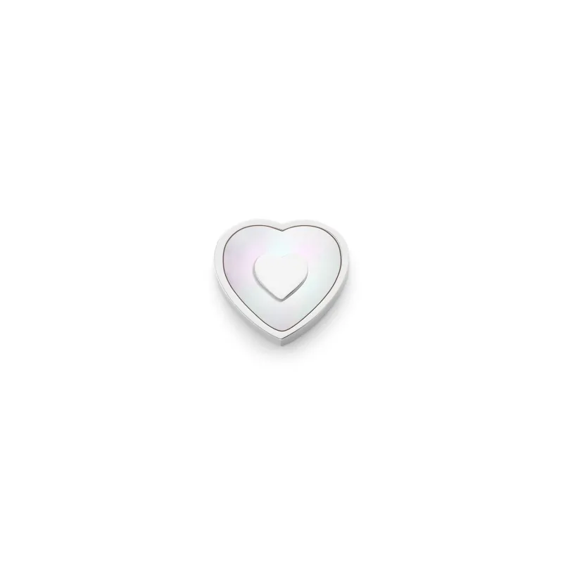 Pearl Heart Charms (Silver) - Heart sold by Abbott Lyon