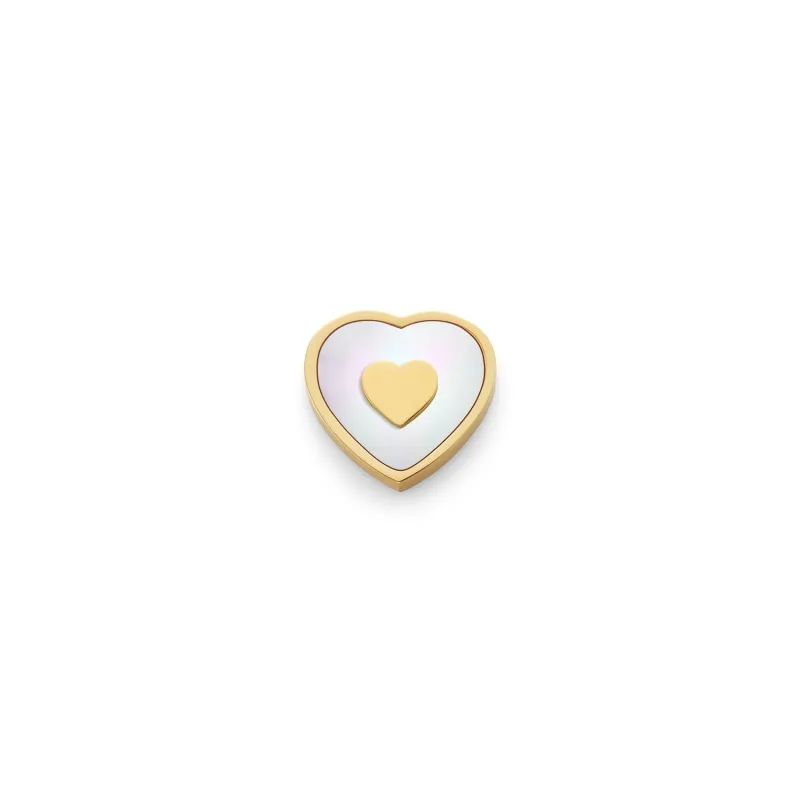 Pearl Heart Charms (Gold) - Heart sold by Abbott Lyon
