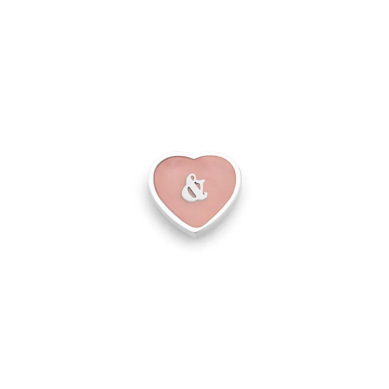 Rose Quartz Heart Charms (Silver) - & sold by Abbott Lyon