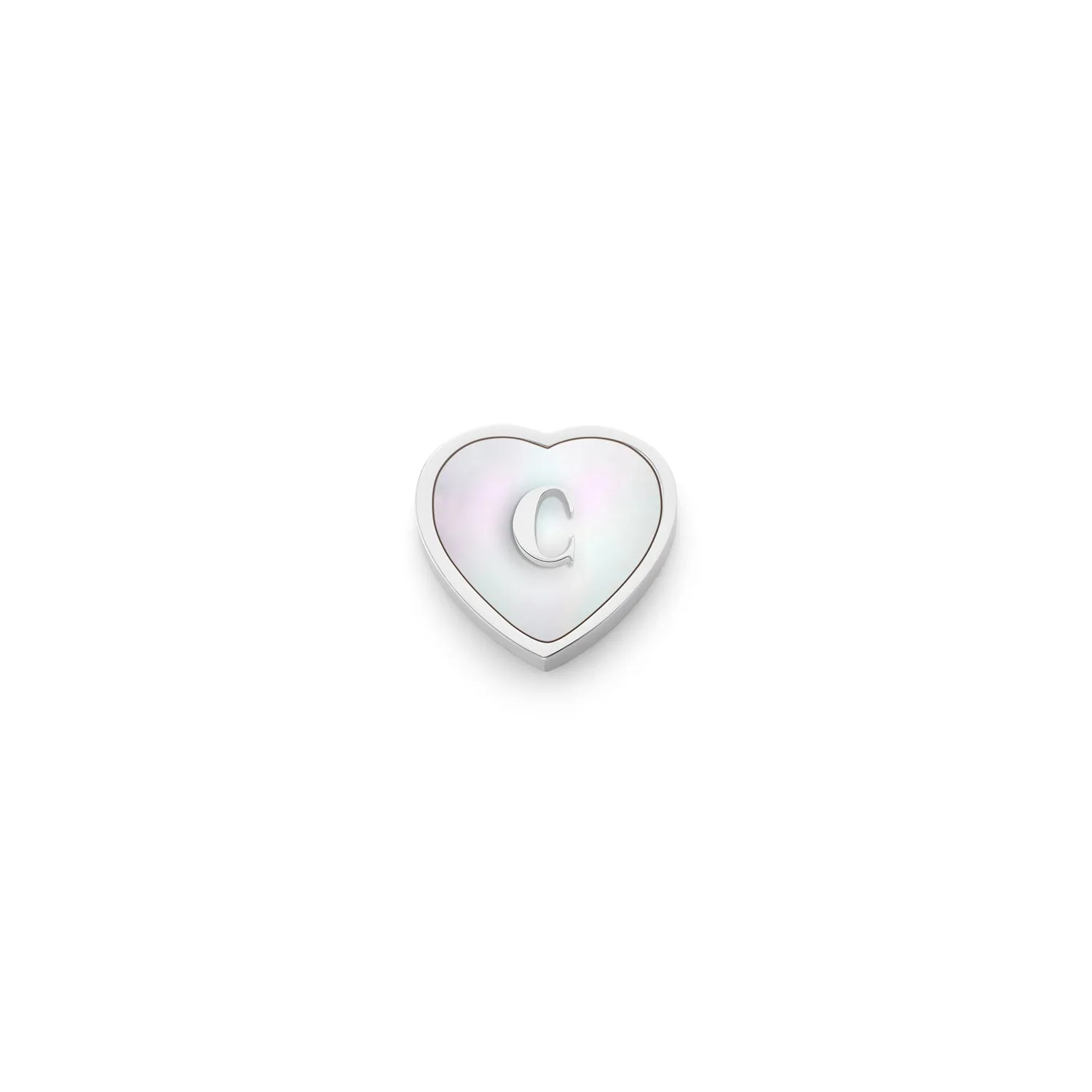 Pearl Heart Charms (Silver) - Initials sold by Abbott Lyon product image thumbnail 3