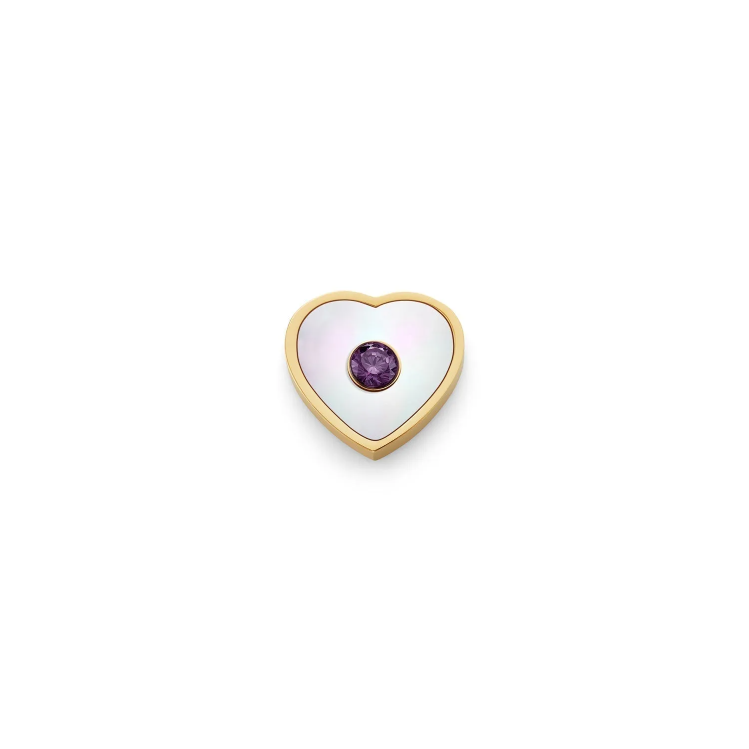 Pearl Heart Charms (Gold) - Initials sold by Abbott Lyon product image thumbnail 4
