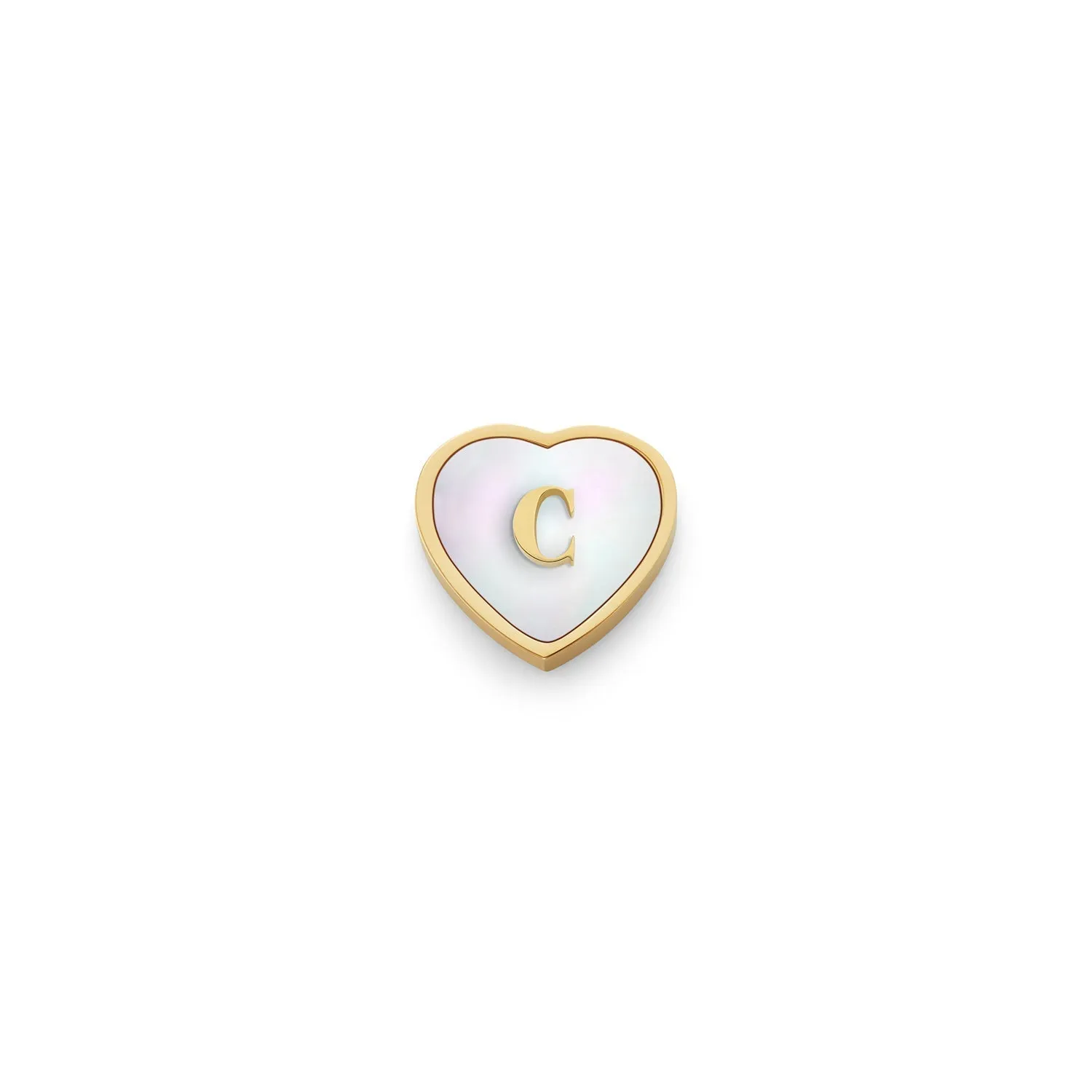 Pearl Heart Charms (Gold) - Initials sold by Abbott Lyon product image thumbnail 5