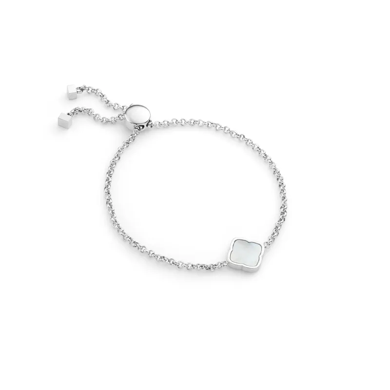 Pearl Clover Bracelet (Silver) sold by Abbott Lyon