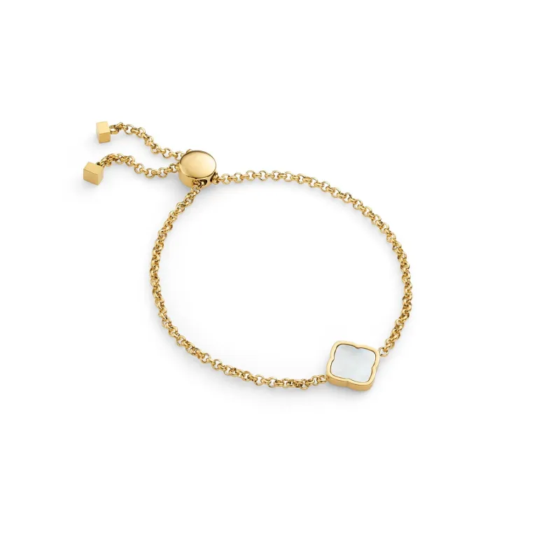 Pearl Clover Bracelet (Gold) sold by Abbott Lyon