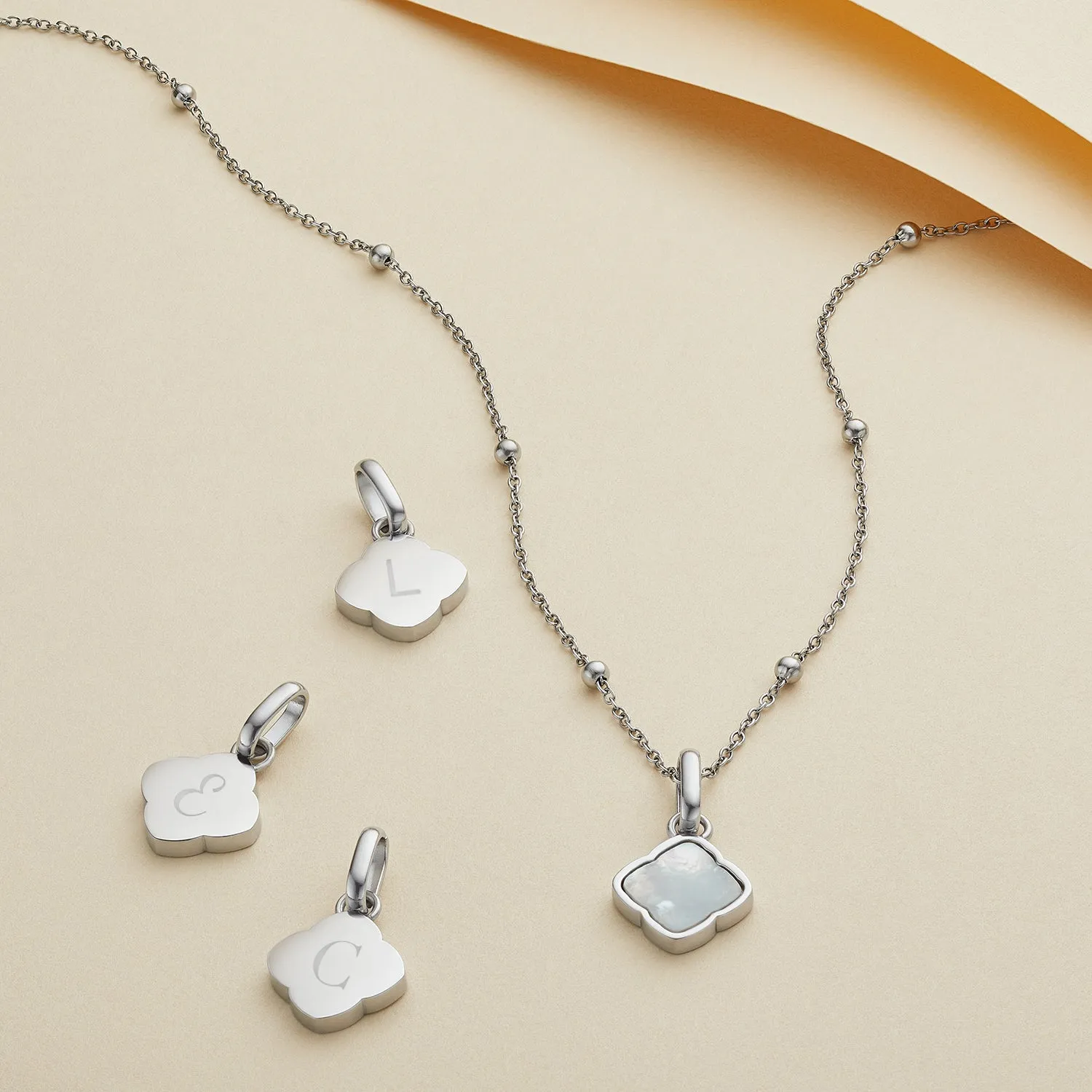 Pearl Clover Pendant (Silver) sold by Abbott Lyon product image thumbnail 4