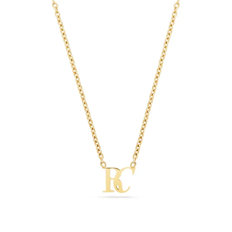 Mini Double Initial Necklace (Gold) sold by Abbott Lyon
