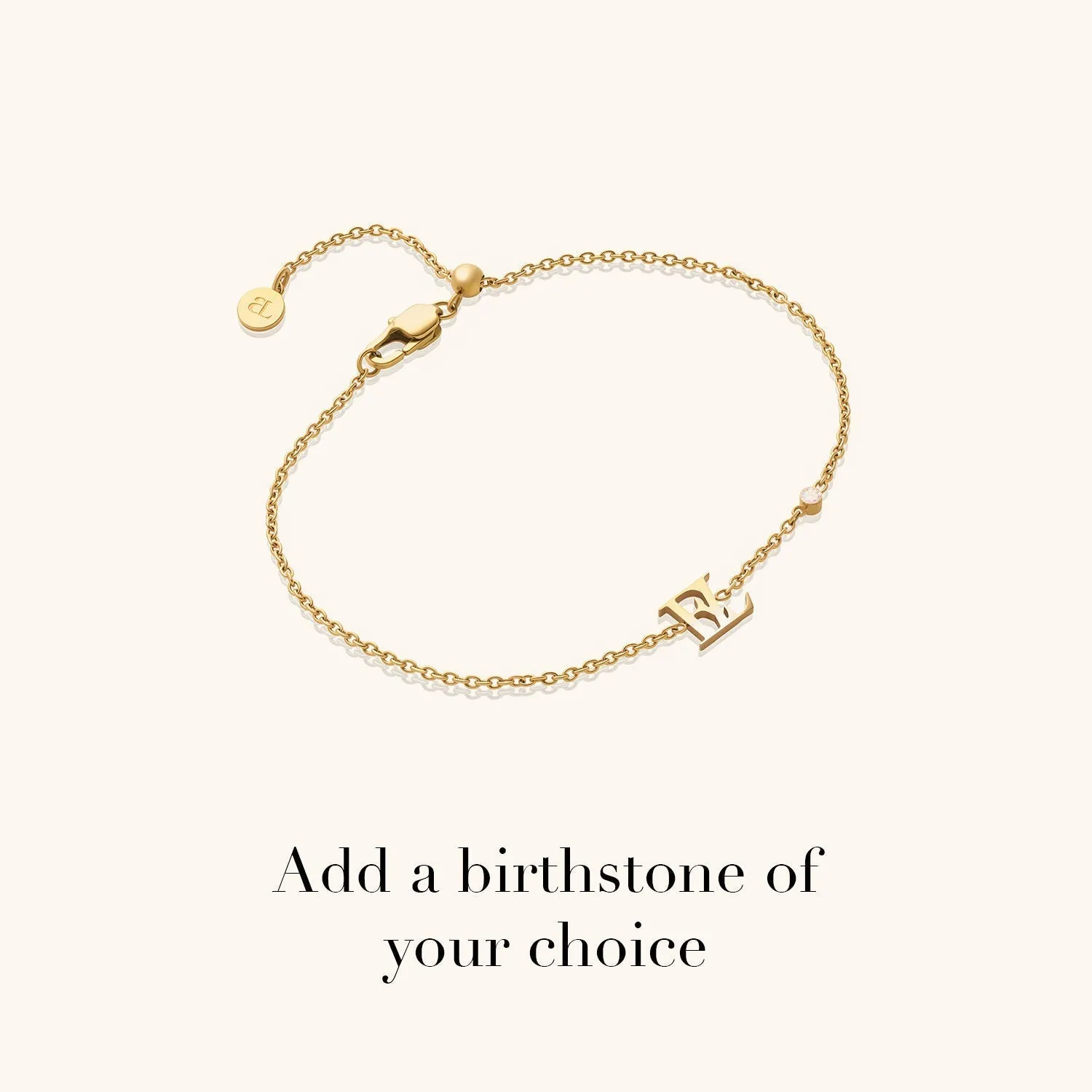 Mini Double Initial Bracelet (Gold) sold by Abbott Lyon product image thumbnail 5