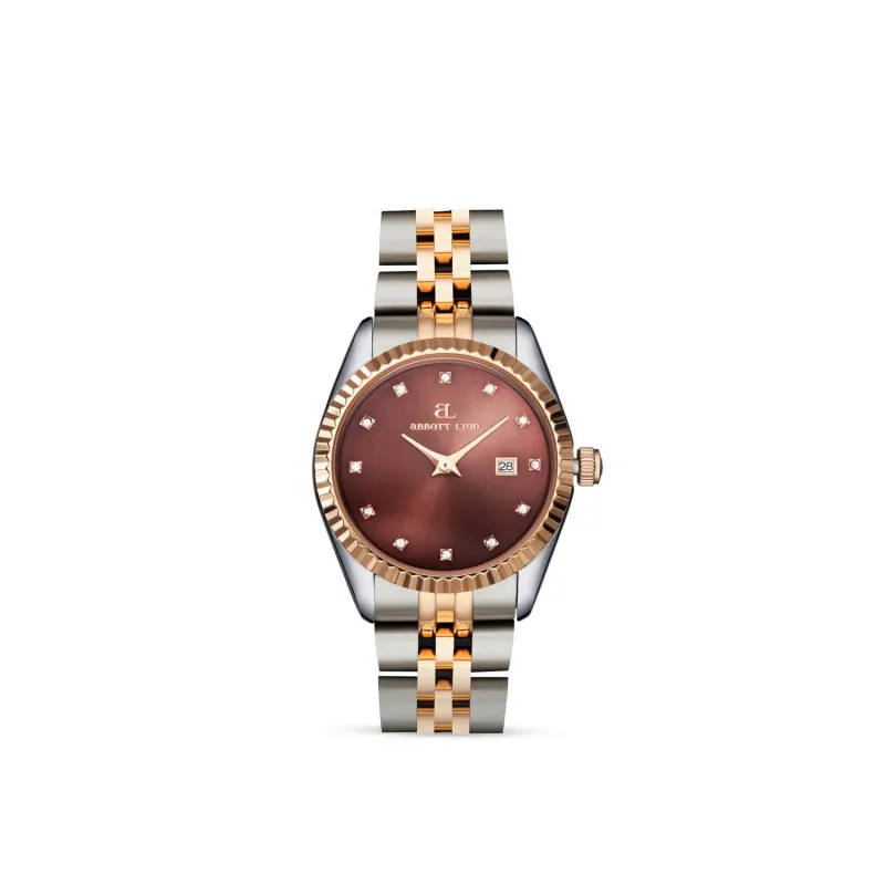 Mini Two Tone Mocha Belgravia 30 Watch sold by Abbott Lyon