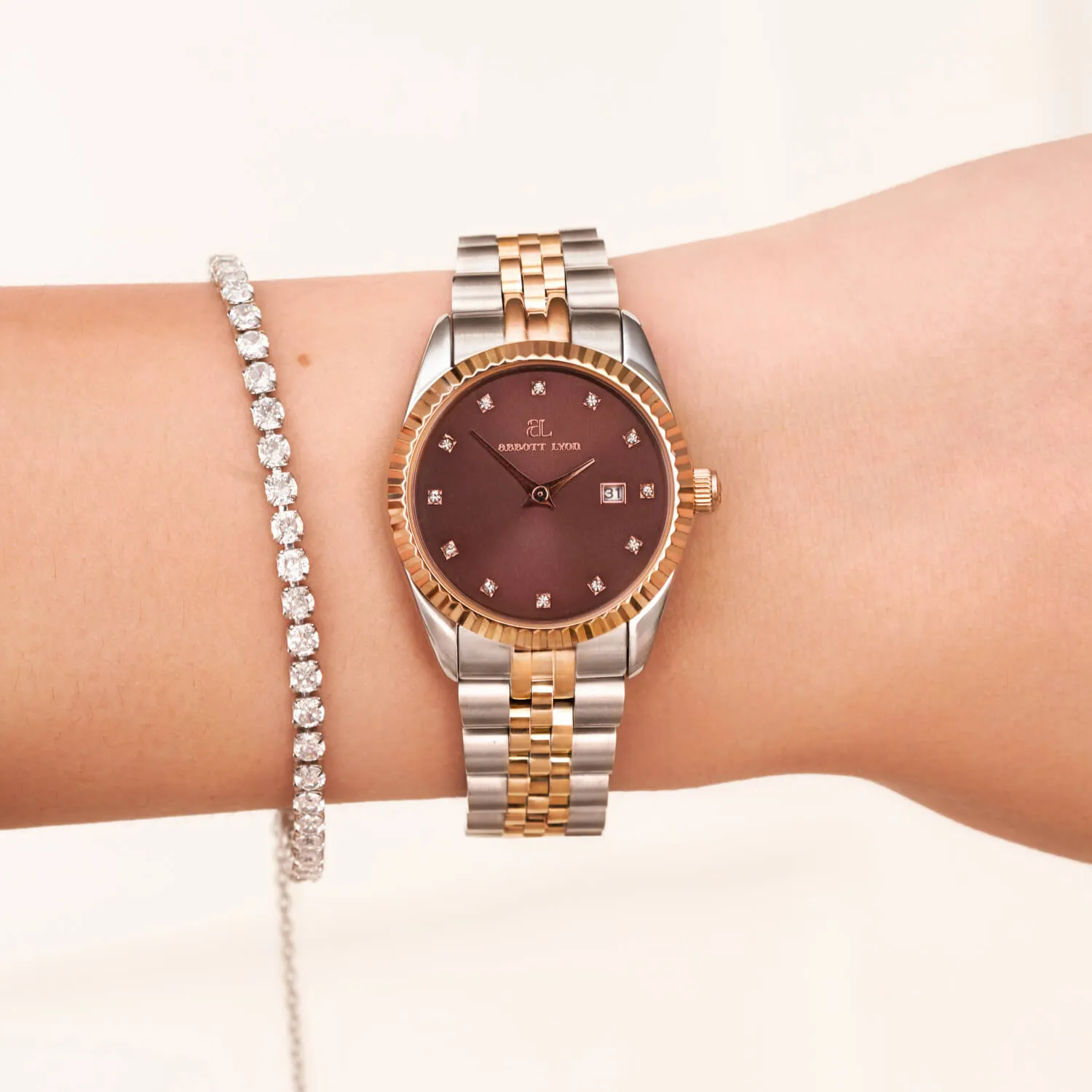 Mini Two Tone Mocha Belgravia 30 Watch sold by Abbott Lyon product image thumbnail 2