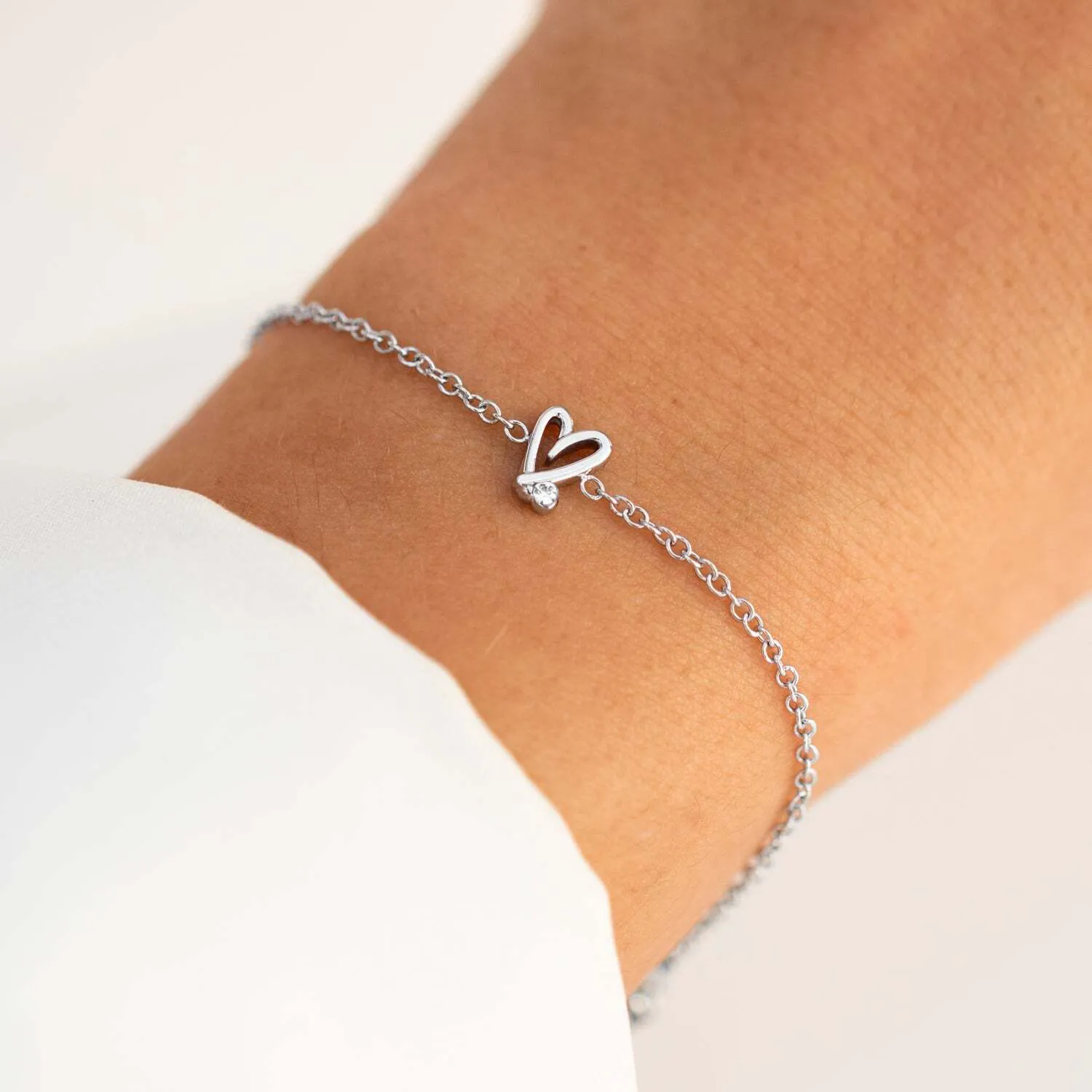 Stacey's Stories Doodle Heart Bracelet (Silver) sold by Abbott Lyon product image thumbnail 2