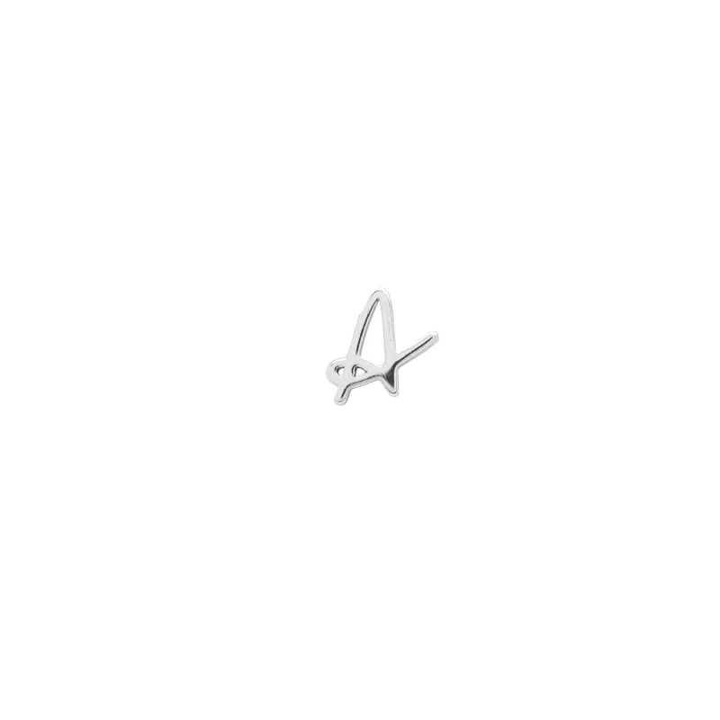 Signature Initial Stud Earring (Silver) sold by Abbott Lyon