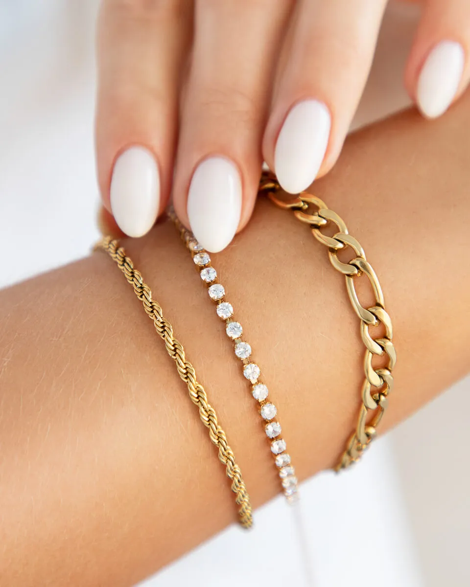 Small Rope Chain Bracelet (Gold) sold by Abbott Lyon product image thumbnail 2