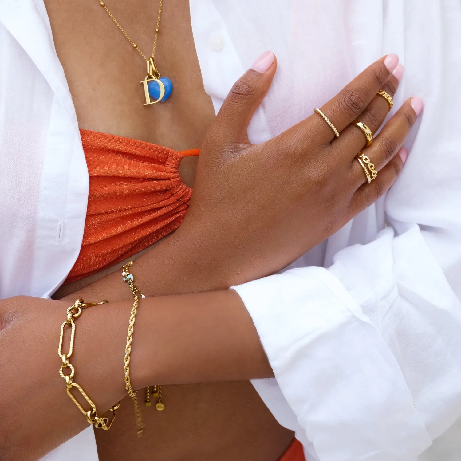 Small Rope Chain Bracelet (Gold) sold by Abbott Lyon product image thumbnail 4