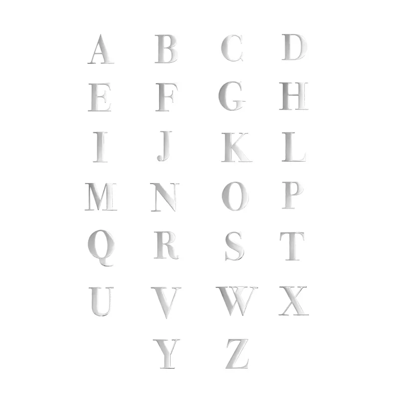 Custom Figaro Icon - Initial (Silver) sold by Abbott Lyon