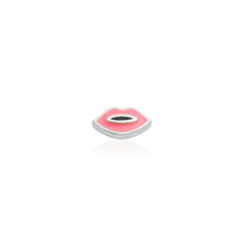 Enamel Lips Stud (Silver) sold by Abbott Lyon