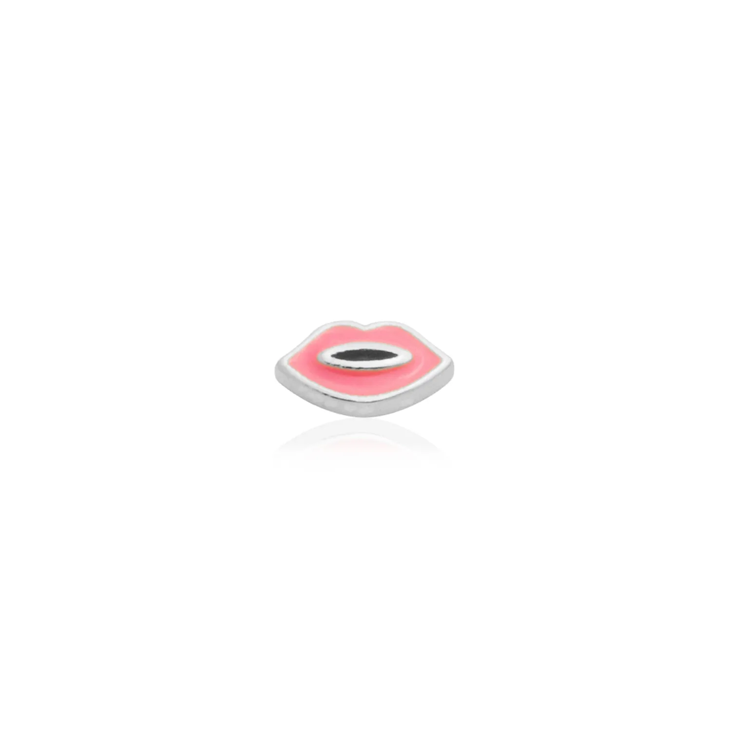 Enamel Lips Stud (Silver) sold by Abbott Lyon