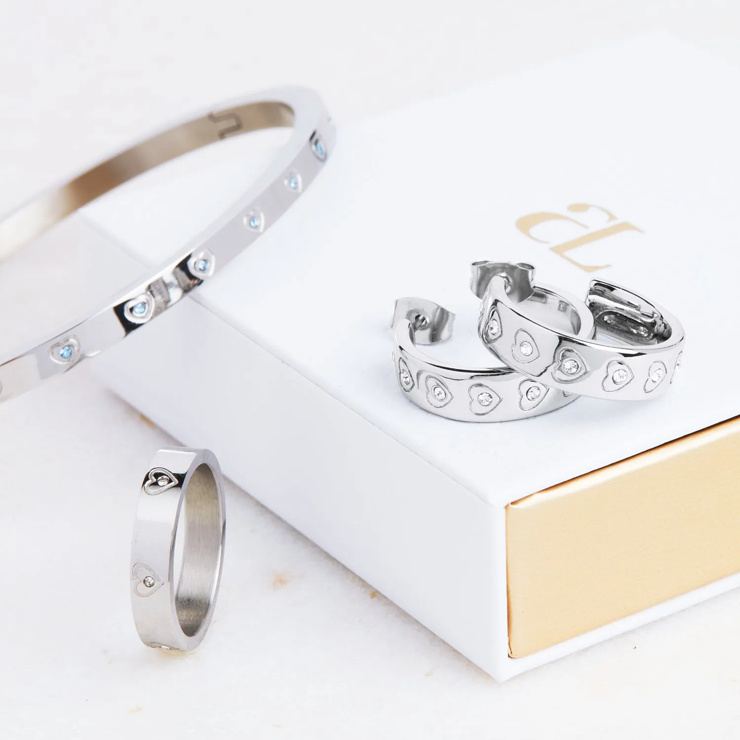 Crystal Heart Ring (Silver) sold by Abbott Lyon product image thumbnail 5