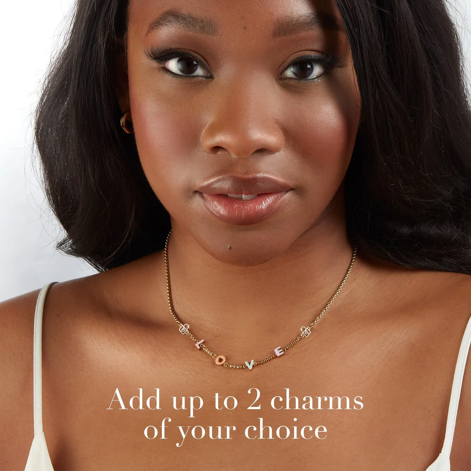 Custom Enamel Name Necklace (Gold) sold by Abbott Lyon product image thumbnail 5