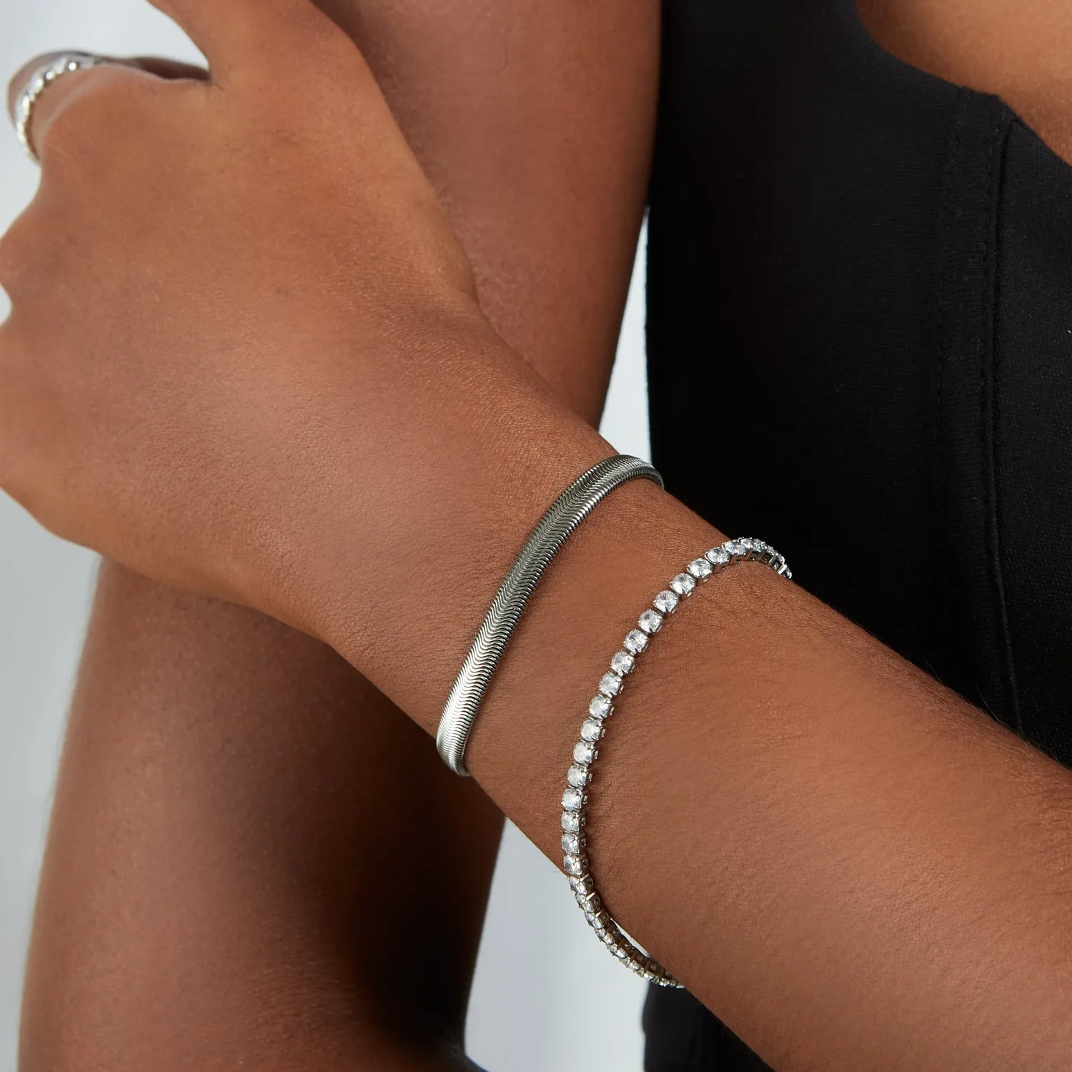 Tennis Bracelet (Silver) sold by Abbott Lyon product image thumbnail 3