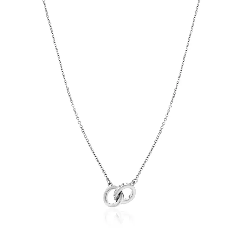 Interlinked Crystal Necklace (Silver) sold by Abbott Lyon