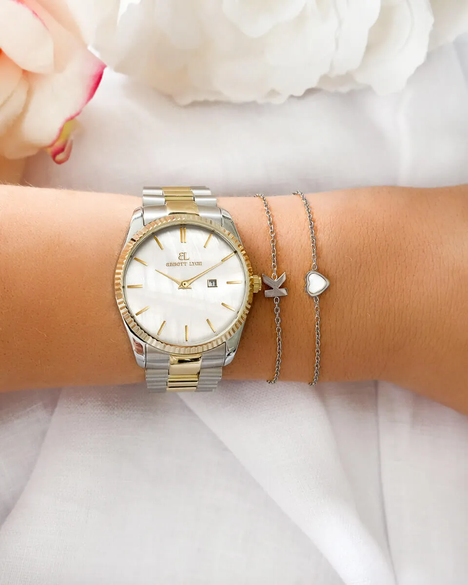 Mini Heart Birthstone Bracelet (Silver) sold by Abbott Lyon product image thumbnail 4