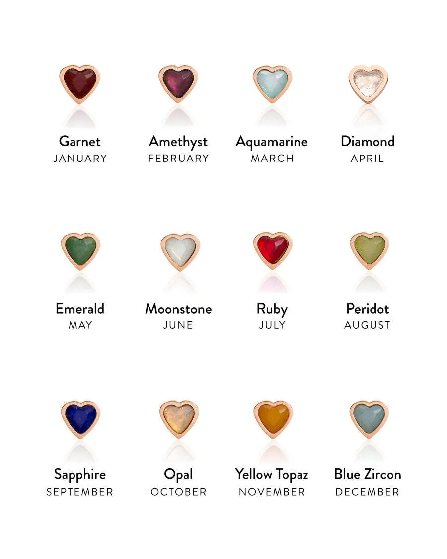 Mini Heart Birthstone Bracelet (Rose Gold) sold by Abbott Lyon product image thumbnail 5