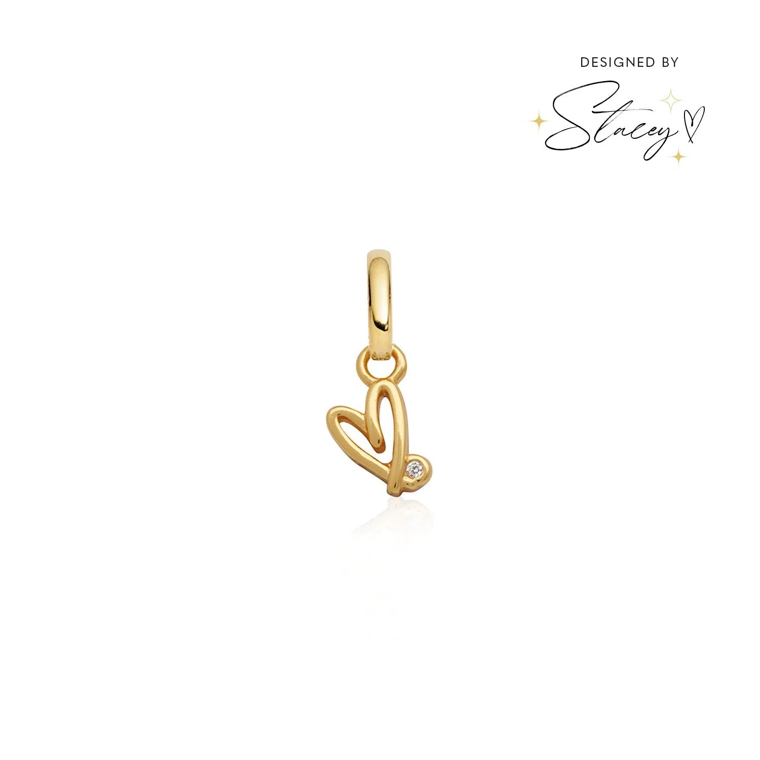 Stacey's Stories Doodle Heart Pendant (Gold) sold by Abbott Lyon