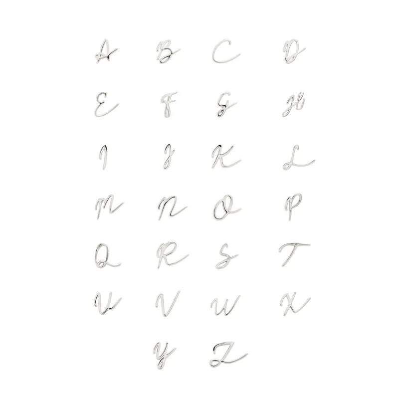 Stacey's Stories Script Initial Pendant (Silver) sold by Abbott Lyon