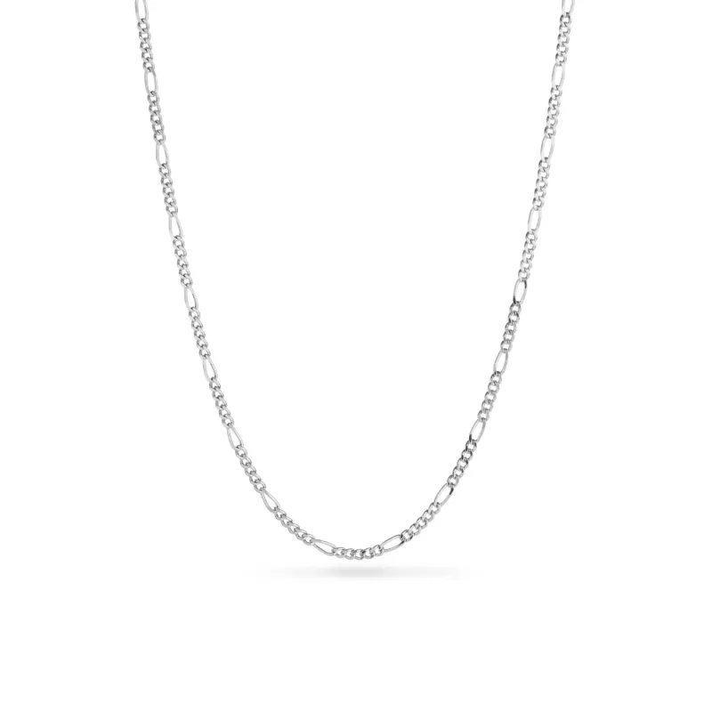Layering Small Figaro Chain Necklace (Silver) sold by Abbott Lyon