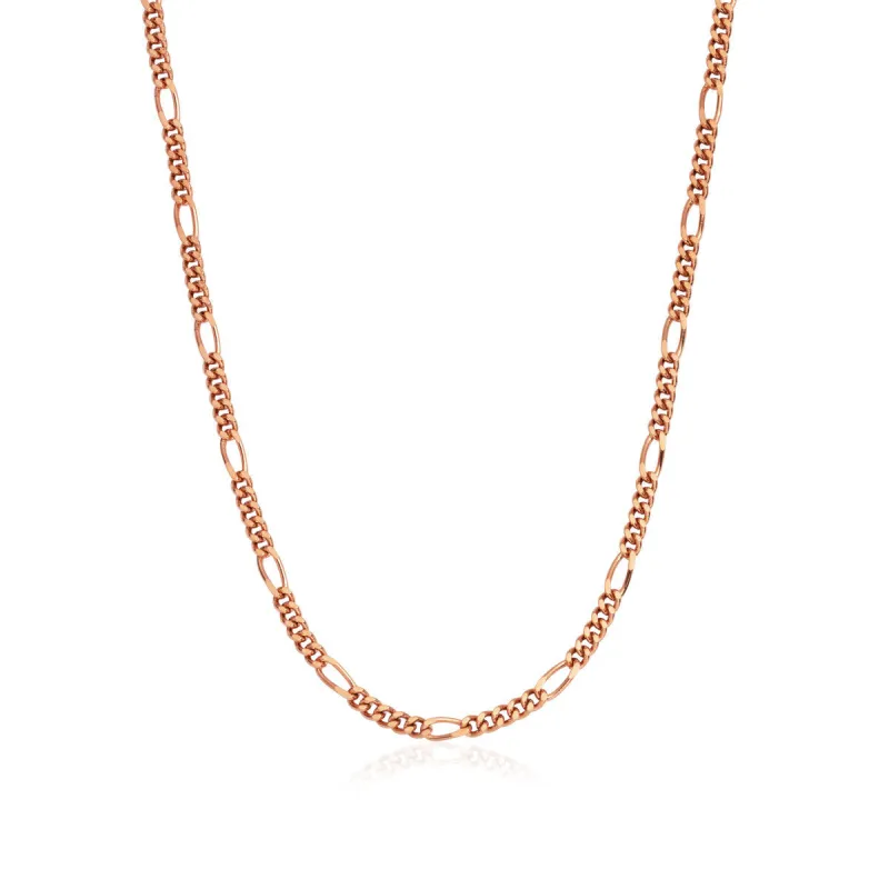 Layering Small Figaro Chain Necklace (Rose Gold) sold by Abbott Lyon