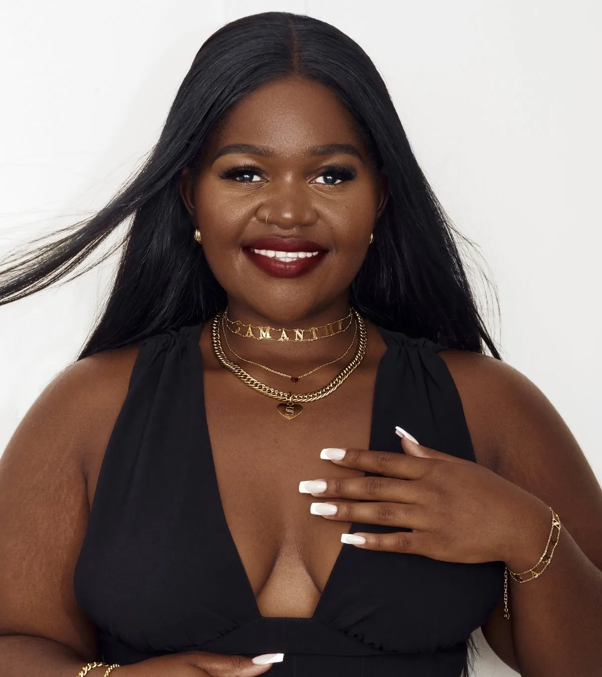 Mini Heart Birthstone & Initial Set (Gold) sold by Abbott Lyon product image thumbnail 4