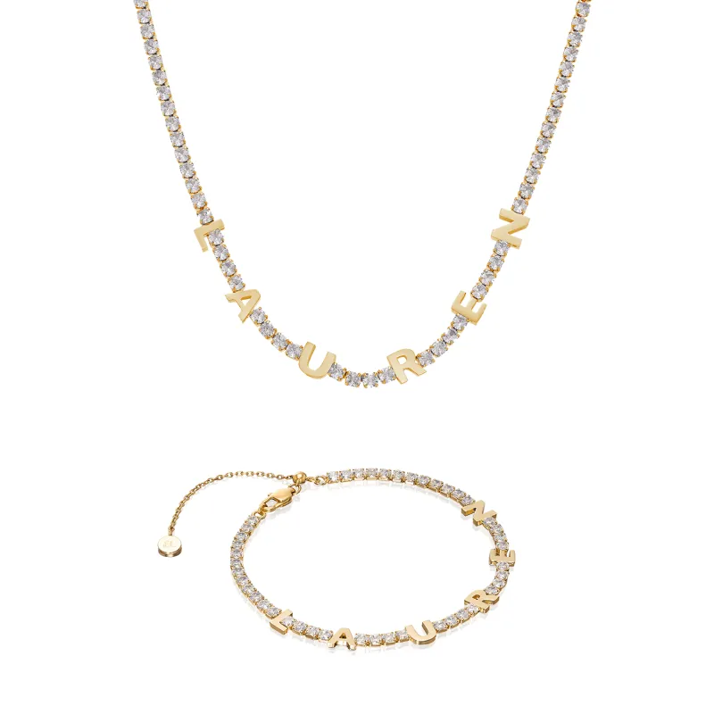 Custom Tennis Name Set (Gold) made by Abbott Lyon