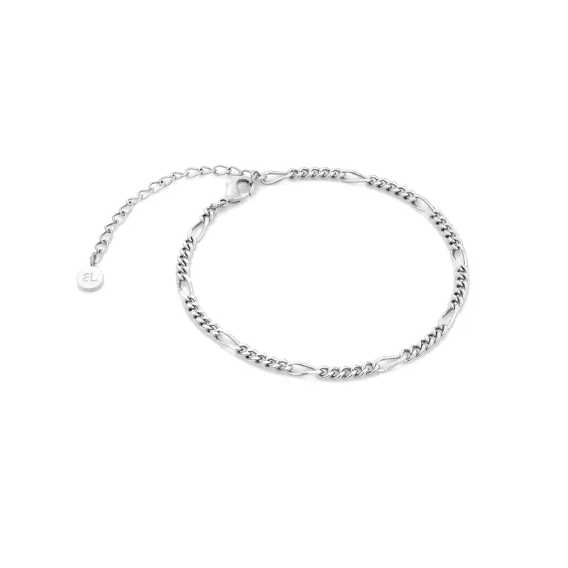 Layering Small Figaro Chain Bracelet (Silver) sold by Abbott Lyon