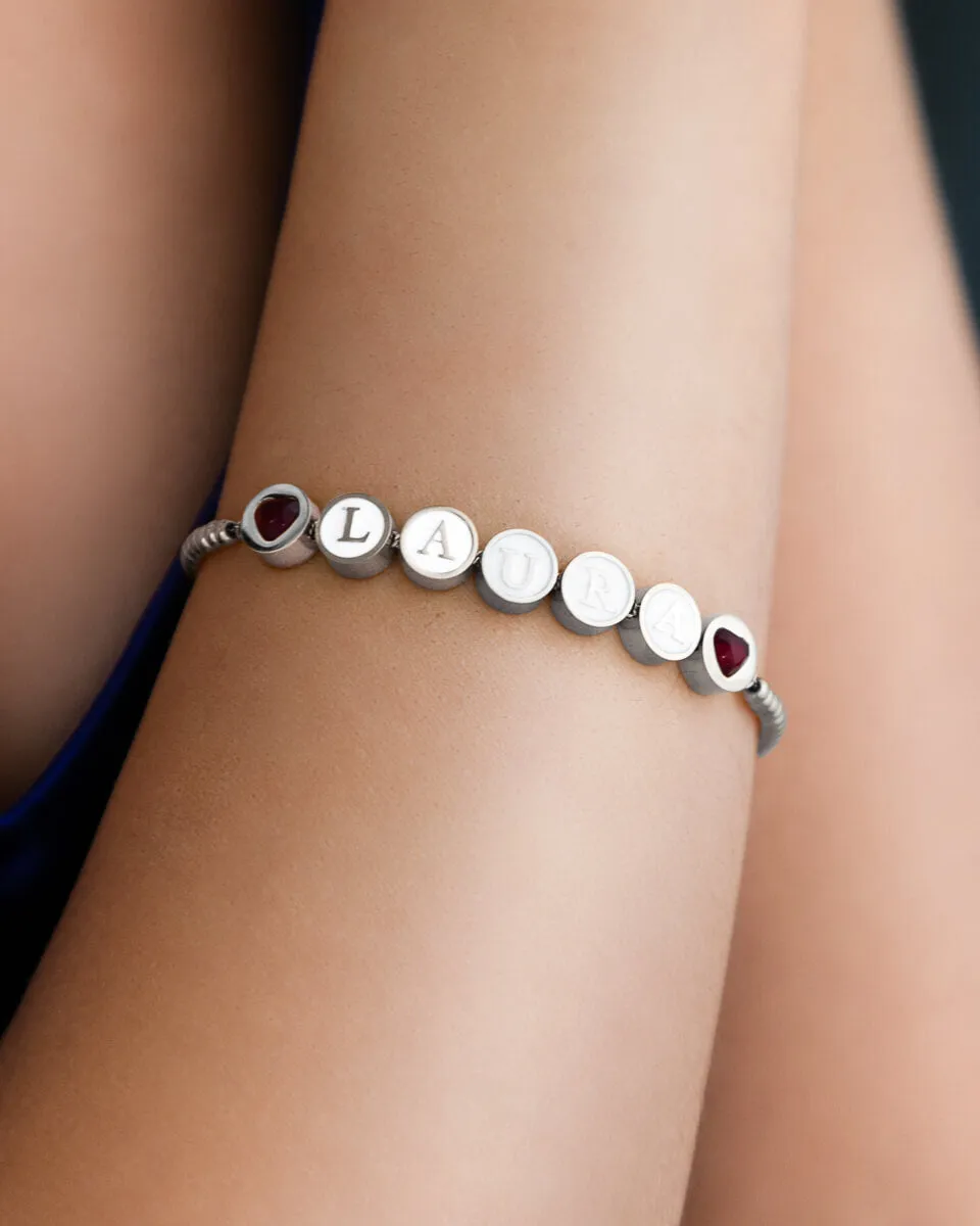 Custom Bead Bracelet (Silver) sold by Abbott Lyon product image thumbnail 2