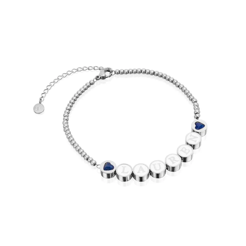 Custom Bead Bracelet (Silver) sold by Abbott Lyon