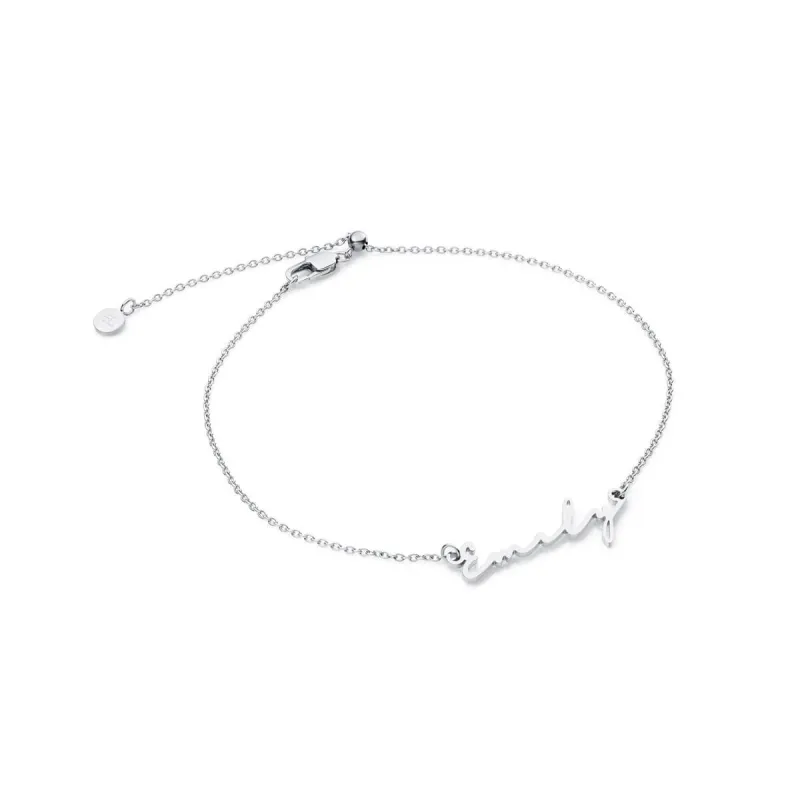 Signature Name Anklet (Silver) sold by Abbott Lyon