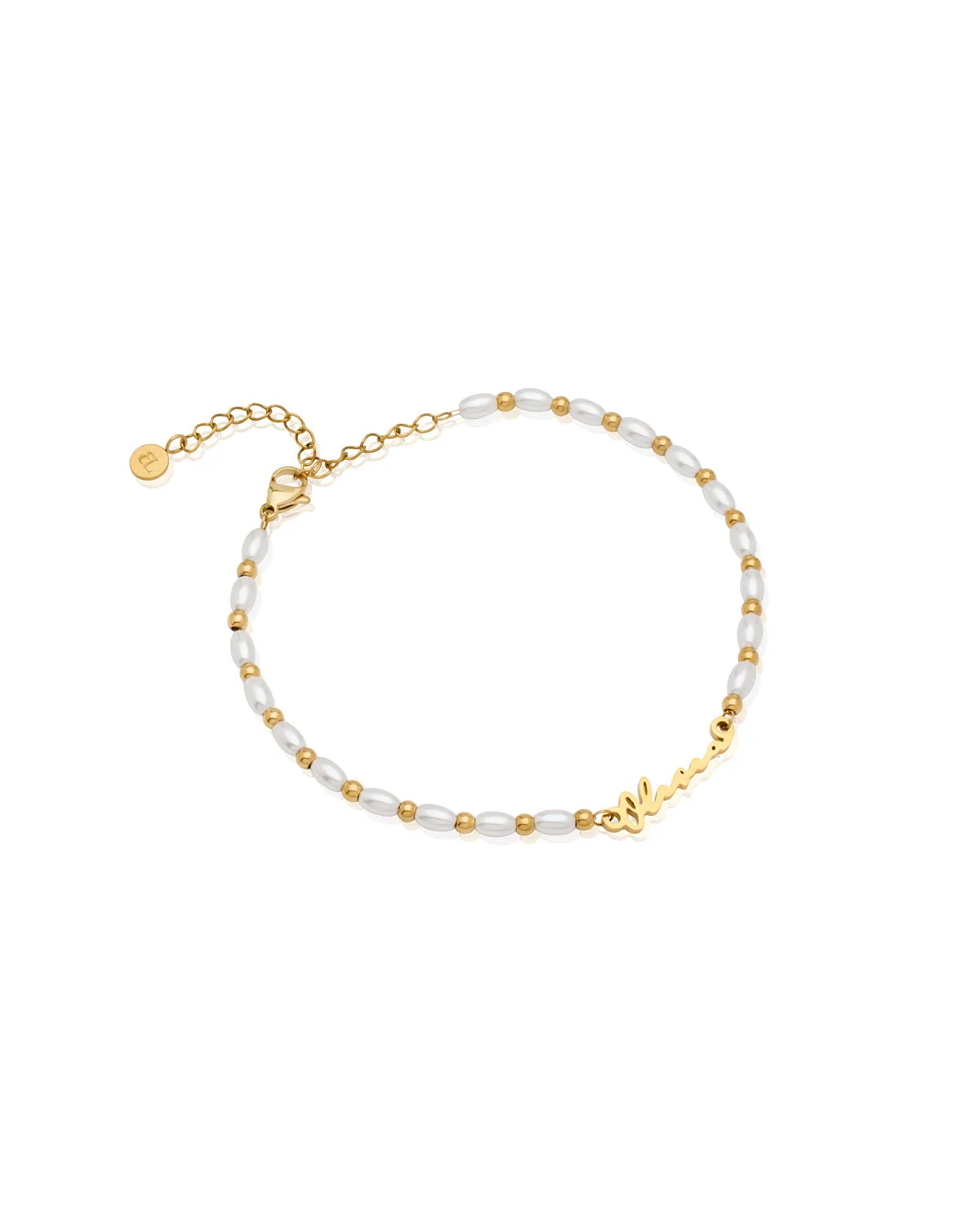 Signature Name Anklet (Gold) sold by Abbott Lyon product image thumbnail 5