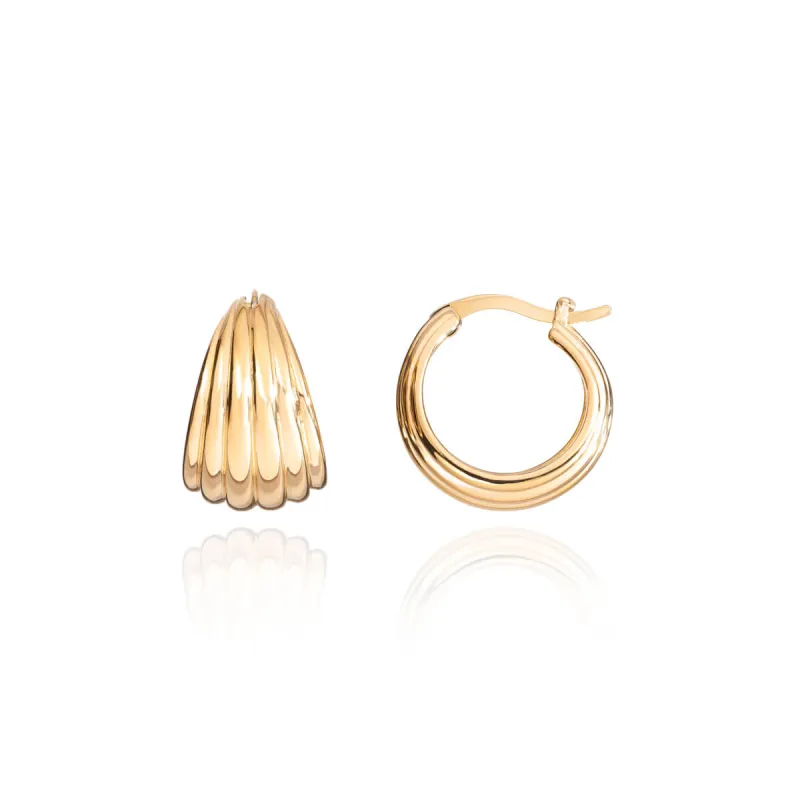 Ribbed Hoops (Gold) sold by Abbott Lyon