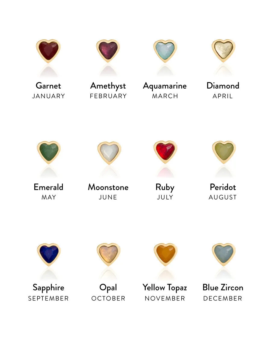 Mini Heart Birthstone Set (Gold) sold by Abbott Lyon product image thumbnail 3