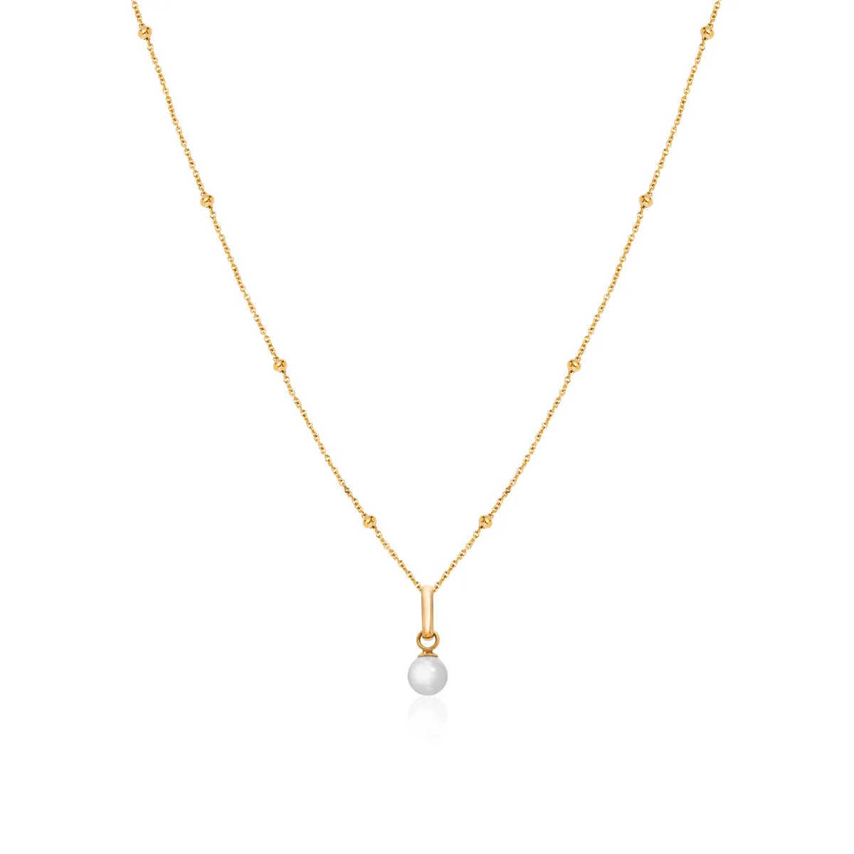 Mini Pearl Necklace (Gold) sold by Abbott Lyon