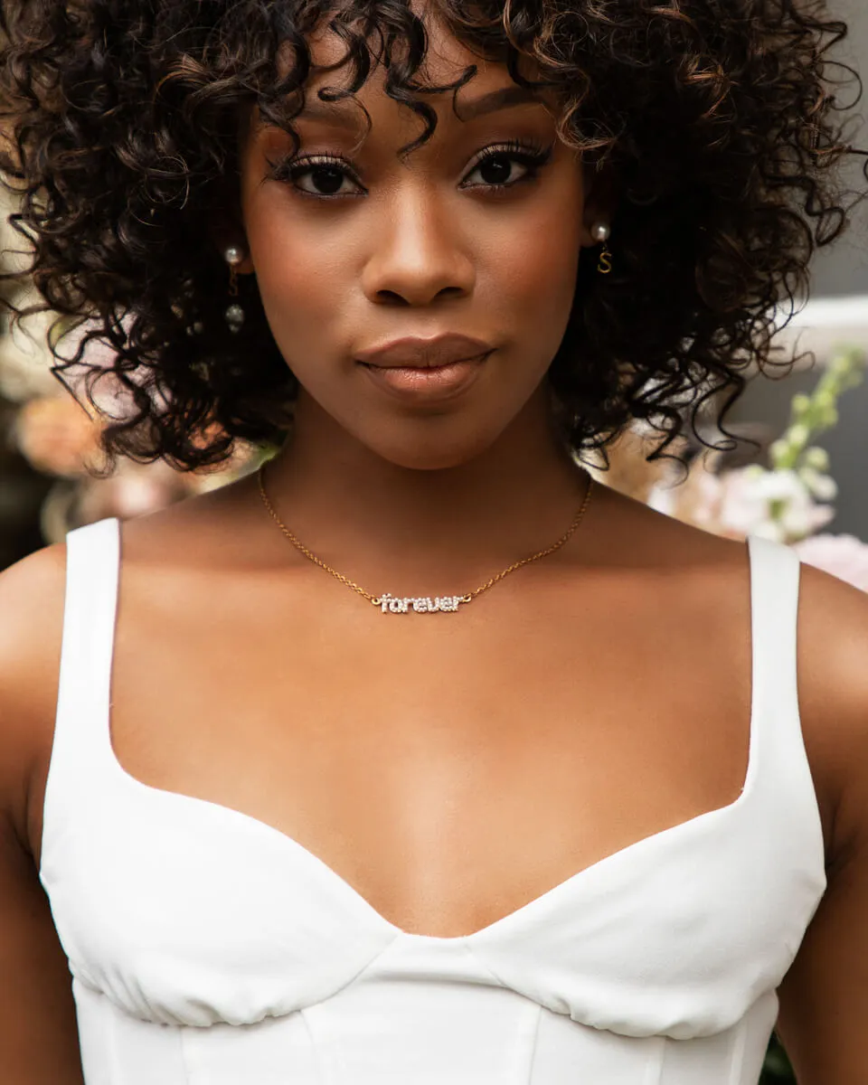 Mini Pearl Name Necklace (Gold) sold by Abbott Lyon product image thumbnail 5