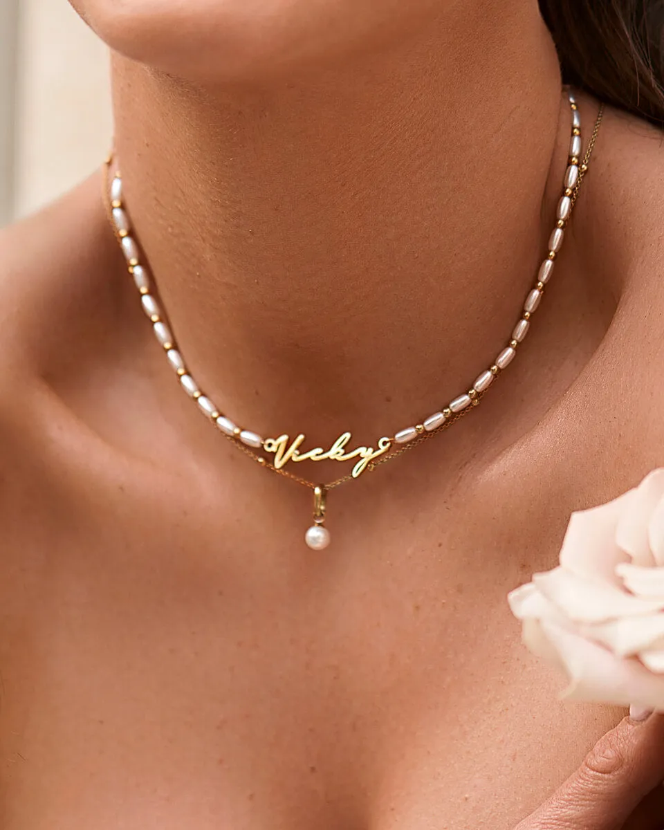 Mini Pearl Pendant (Gold) sold by Abbott Lyon product image thumbnail 5
