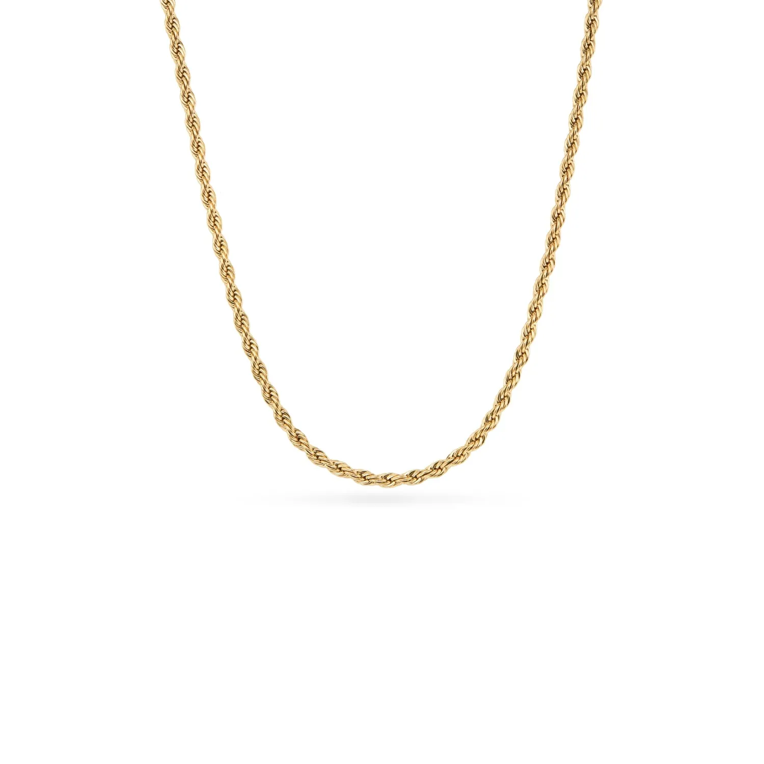 Small Rope Chain Necklace (Gold) sold by Abbott Lyon product image thumbnail 5