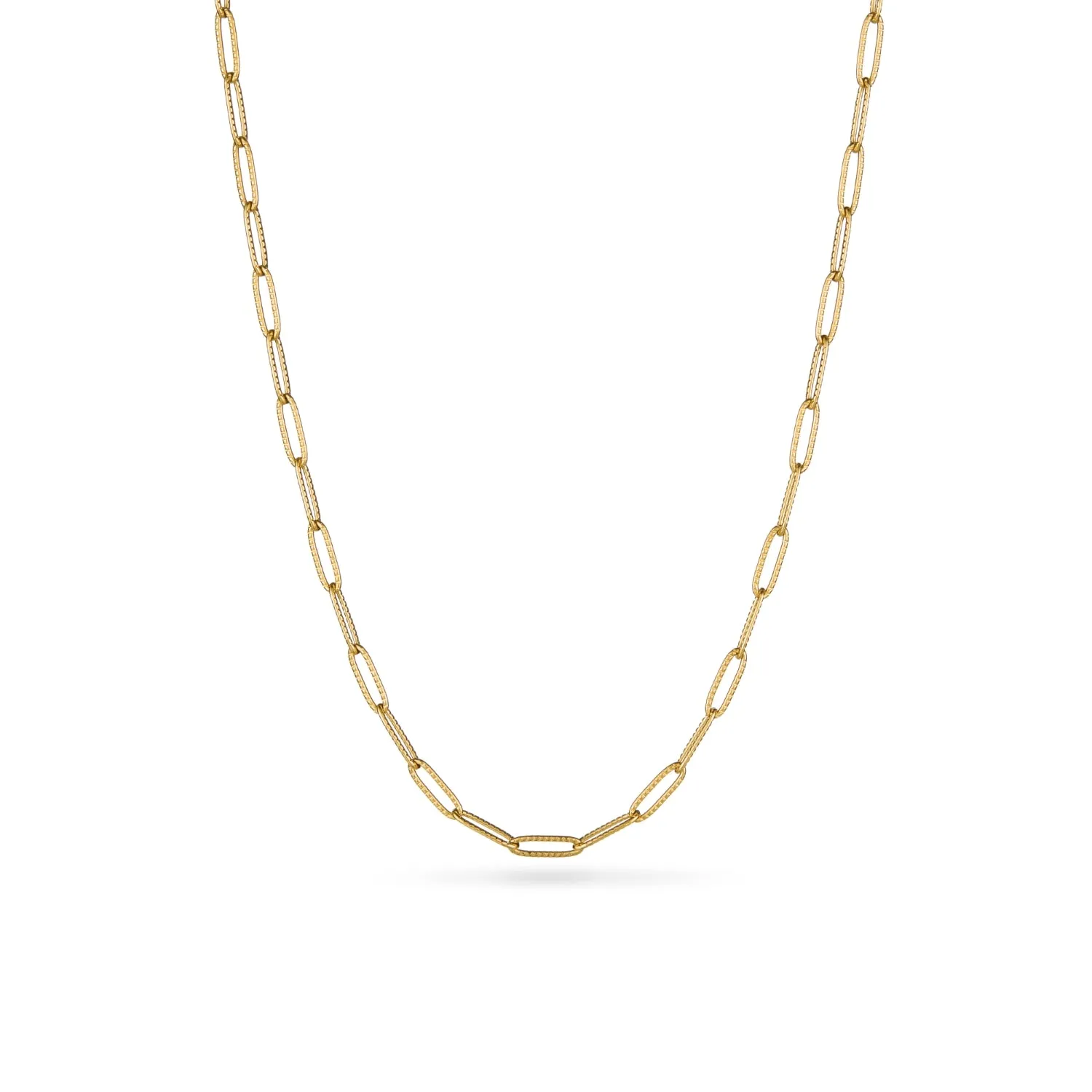 Paperclip Chain Necklace (Gold) sold by Abbott Lyon