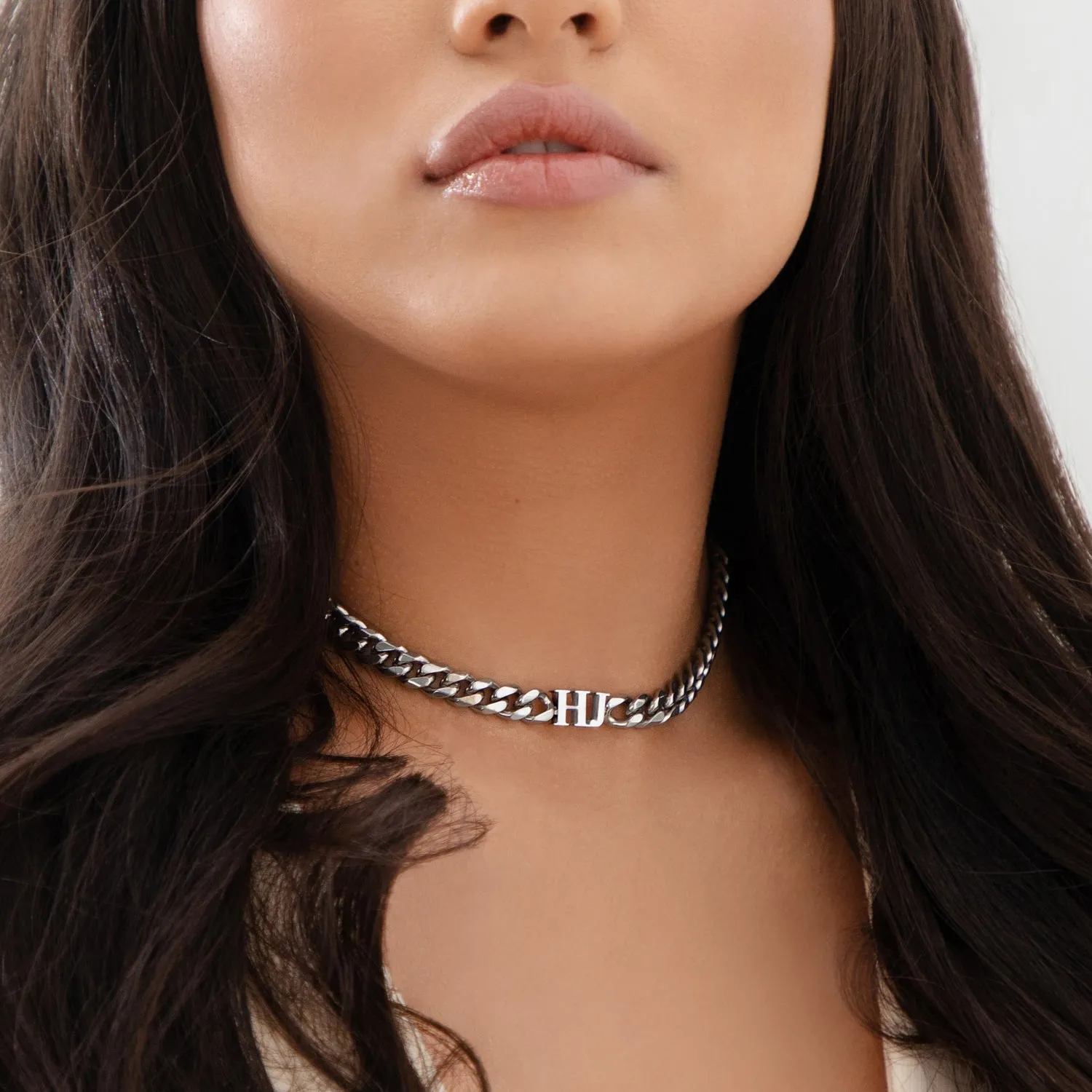 Initial Choker (Silver) sold by Abbott Lyon product image thumbnail 3