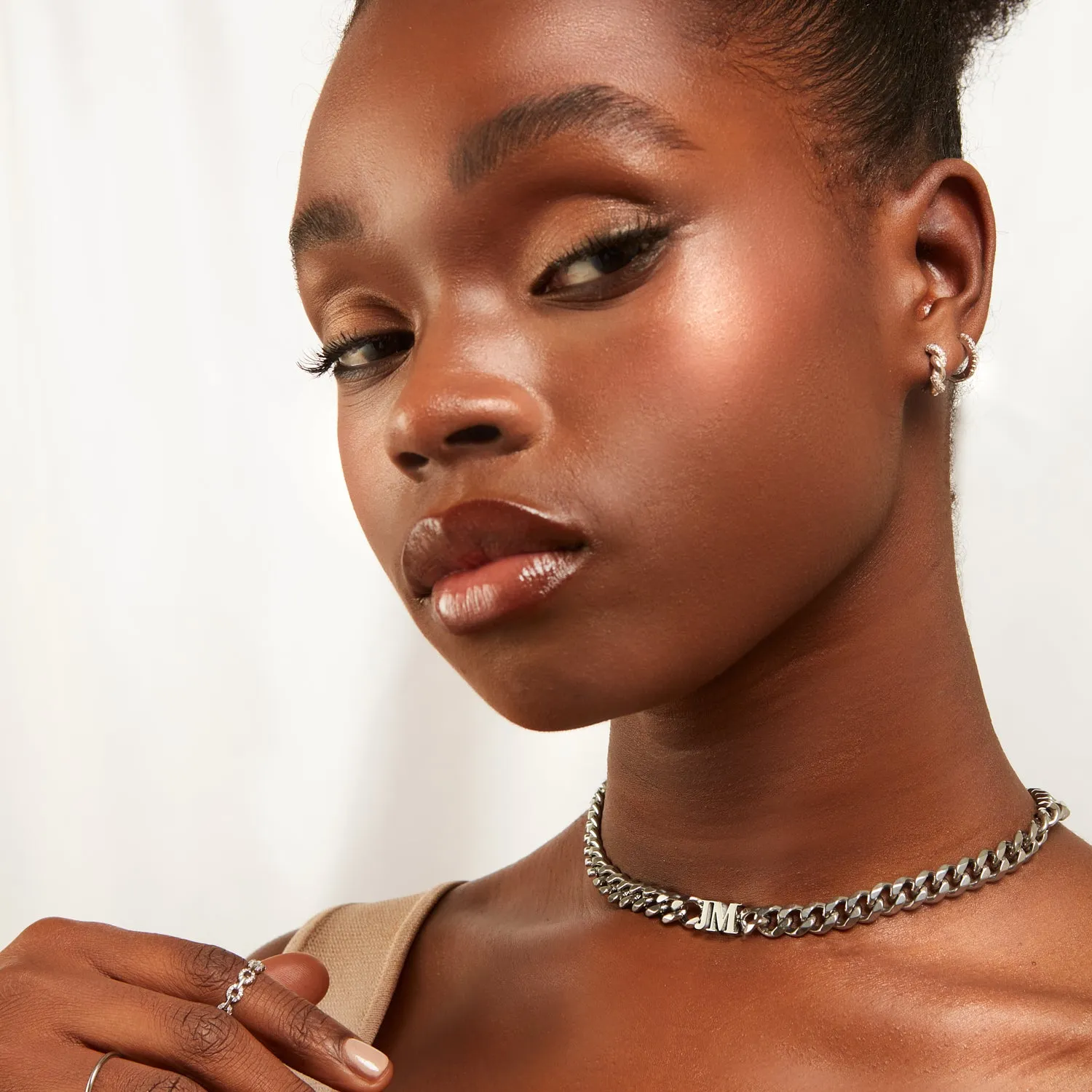 Initial Choker (Silver) sold by Abbott Lyon product image thumbnail 2