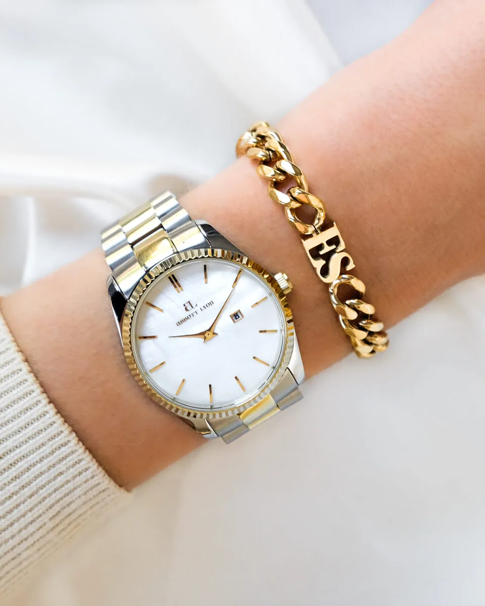 Initial Curb Bracelet (Gold) sold by Abbott Lyon product image thumbnail 3