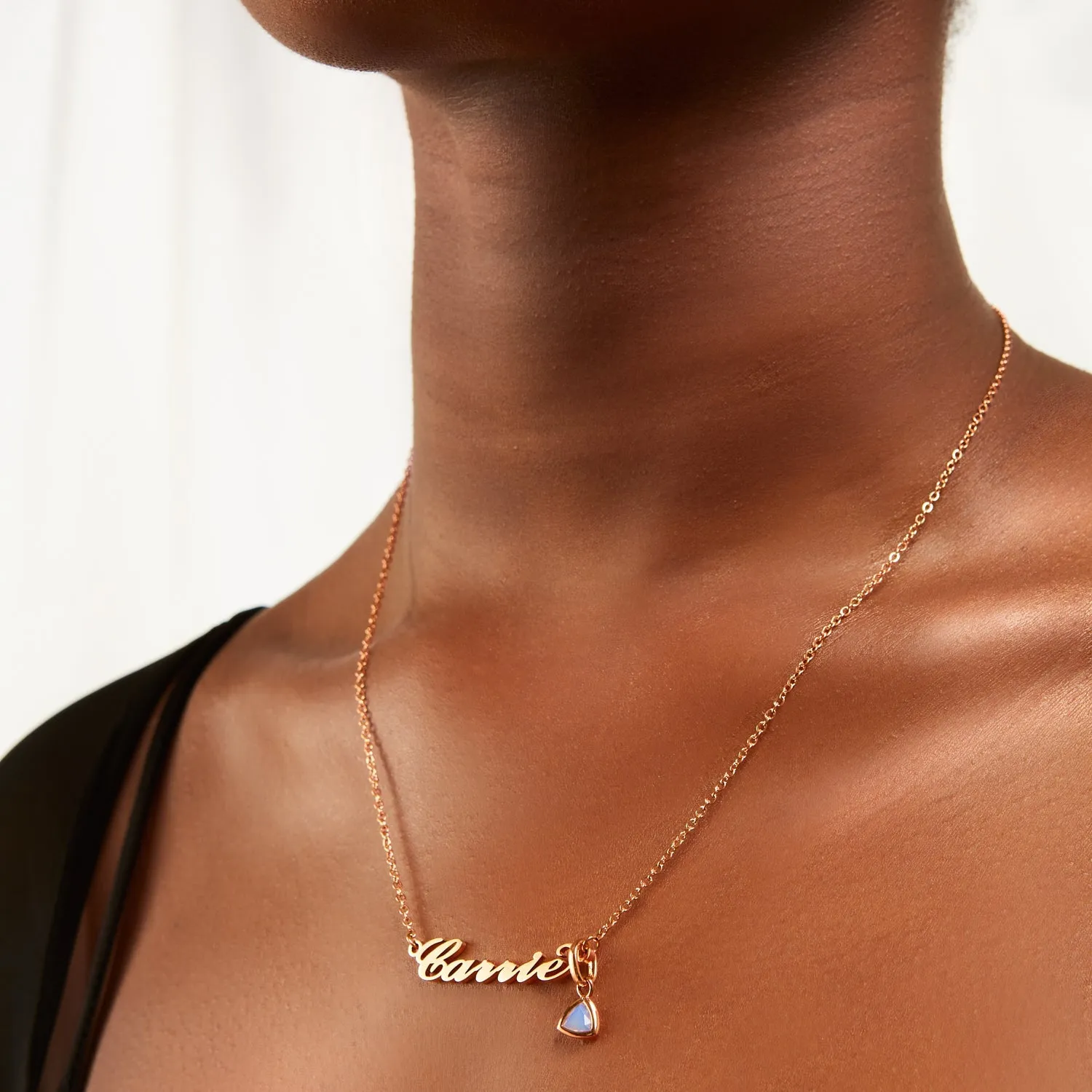 Carrie Name Necklace (Rose Gold) sold by Abbott Lyon product image thumbnail 3